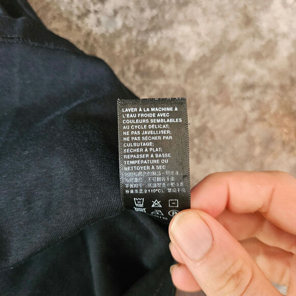 Lafayette 148 Black Square Neck T-Shirt Size XL - Picture 4 of 6